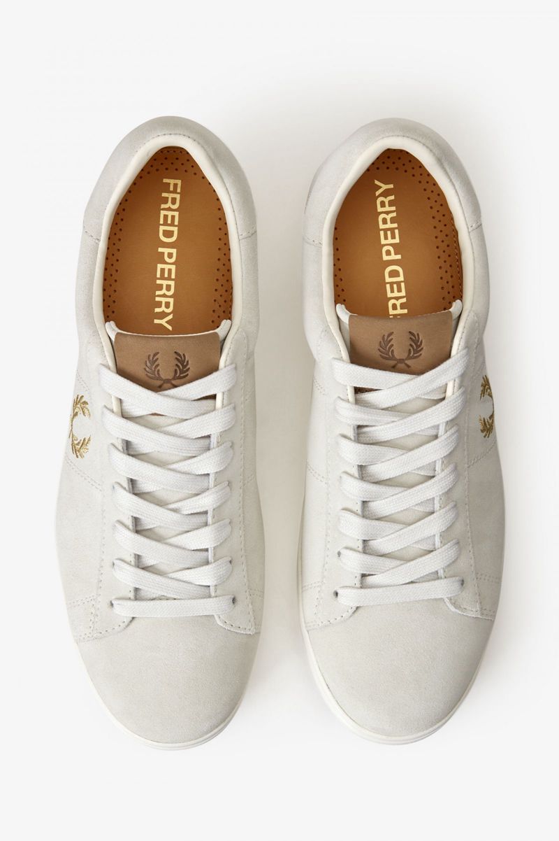 Men's Fred Perry Spencer Shoes White | 3562194-OS