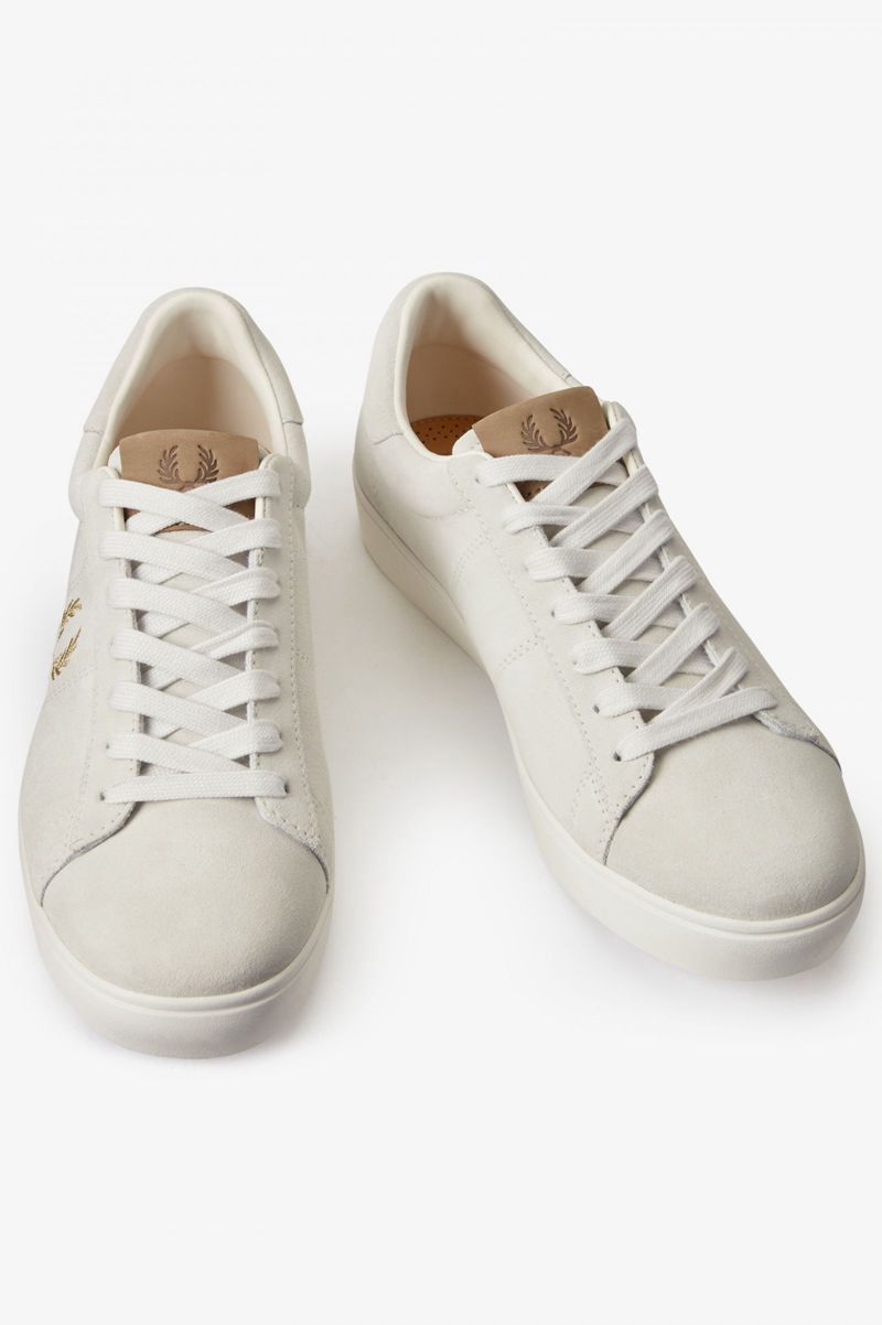 Men's Fred Perry Spencer Shoes White | 3562194-OS