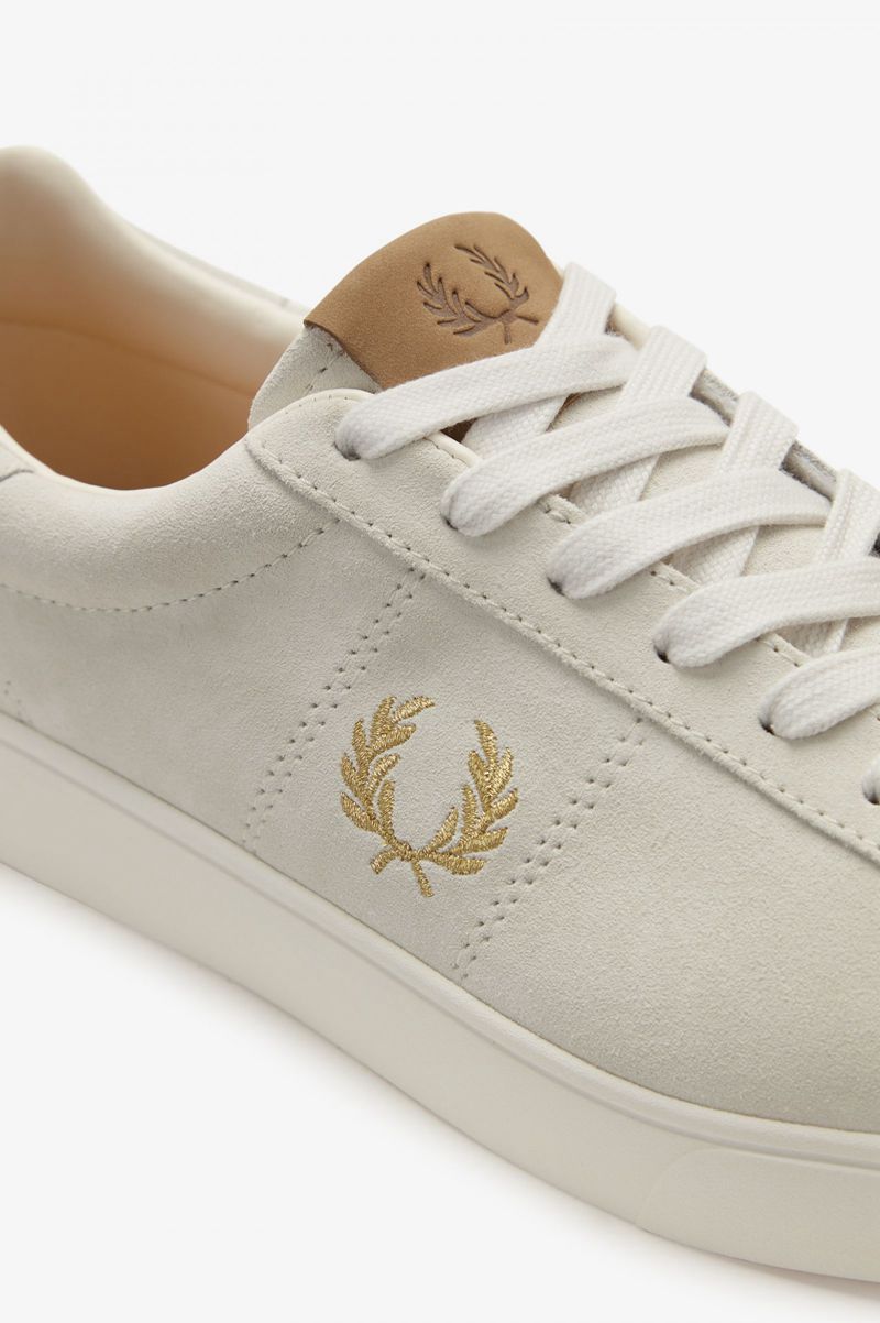 Men's Fred Perry Spencer Shoes White | 3562194-OS