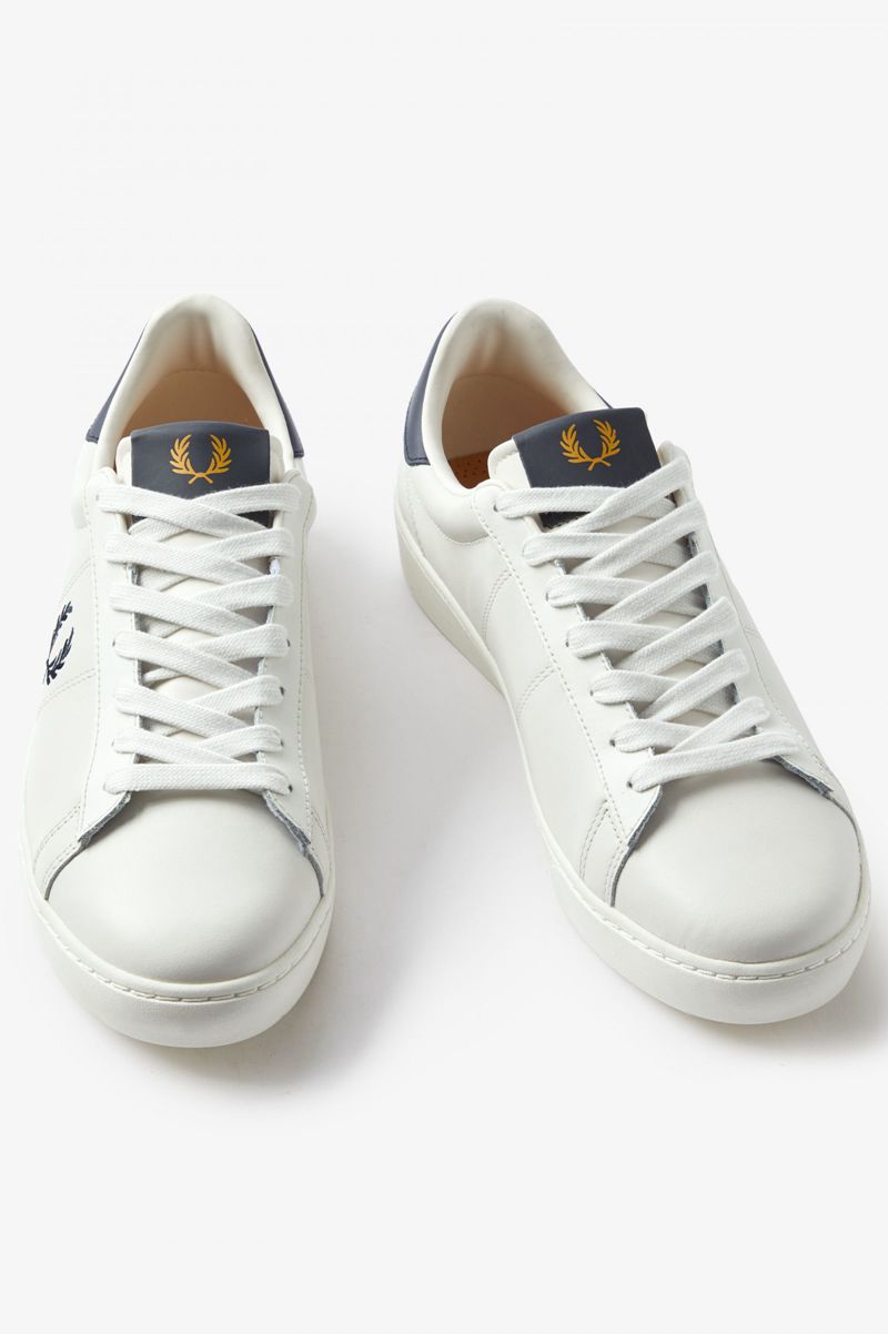 Men's Fred Perry Spencer Shoes White | 5027893-JS