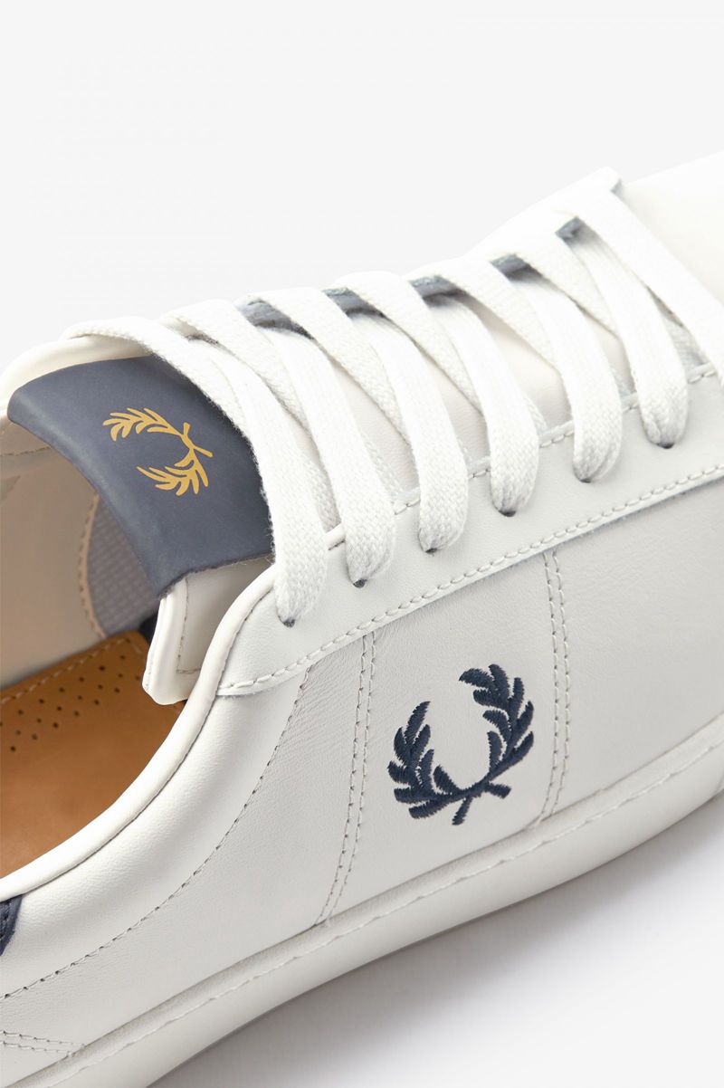 Men's Fred Perry Spencer Shoes White | 5027893-JS