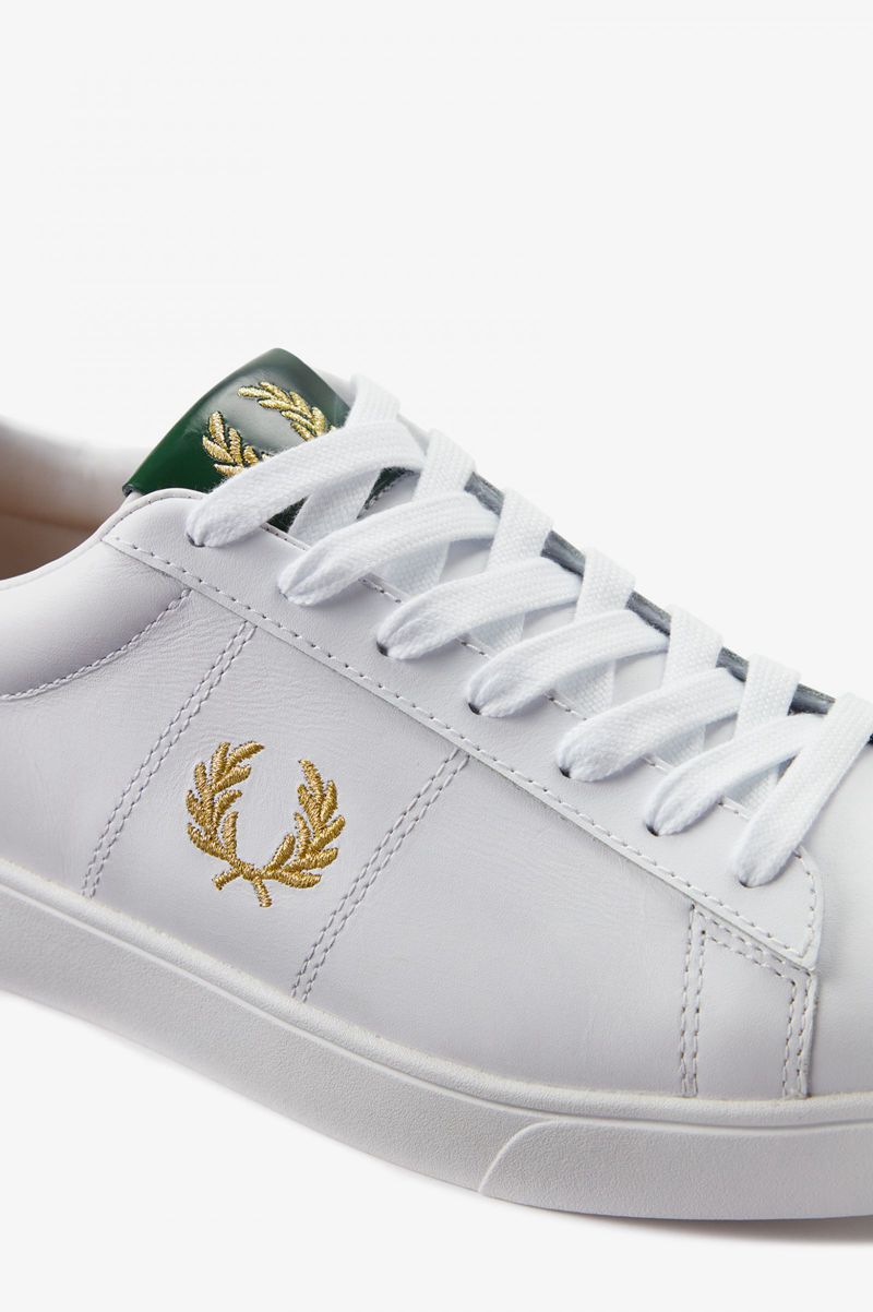 Men's Fred Perry Spencer Shoes White | 9237604-GQ