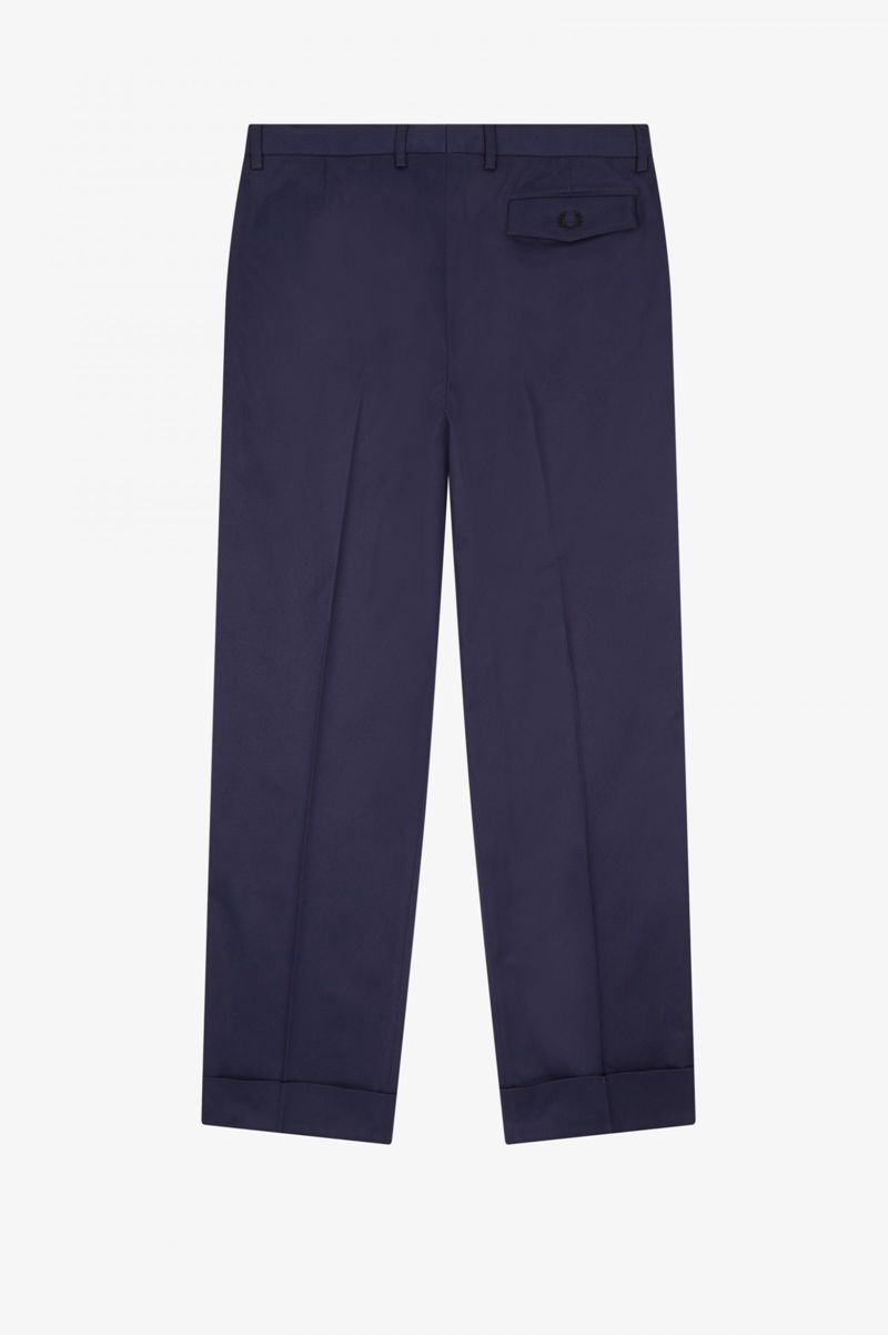 Men's Fred Perry T3805 Pants Navy | 2751903-EI