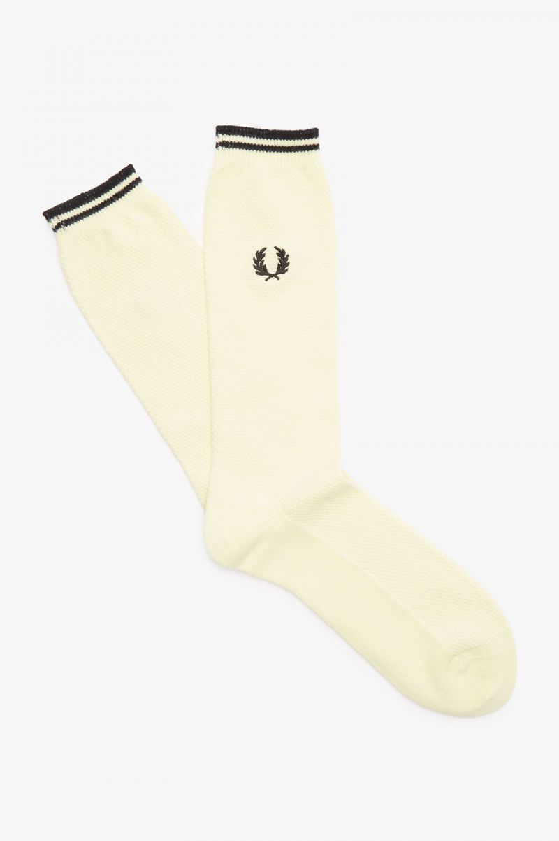 Men\'s Fred Perry Tipped Socks Green | 4291708-DW