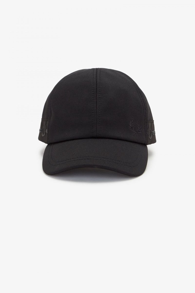 Men's Fred Perry Tonal Tape Tricot Hats Black | 9875612-ZU