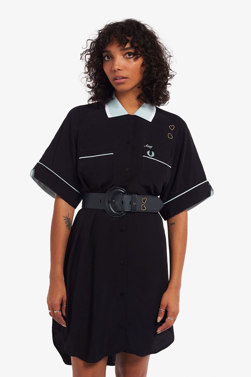 Women's Fred Perry BT3425 Belts Black | 5962147-AW