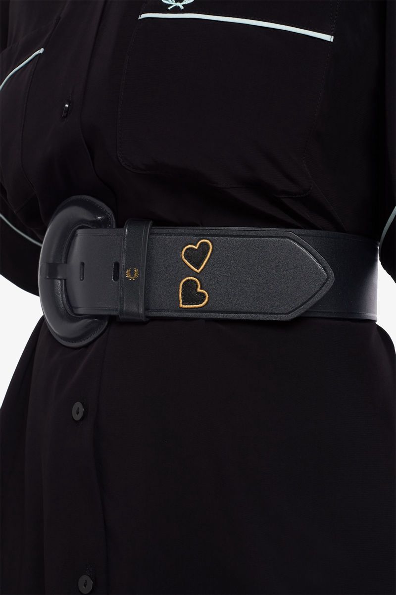 Women's Fred Perry BT3425 Belts Black | 5962147-AW