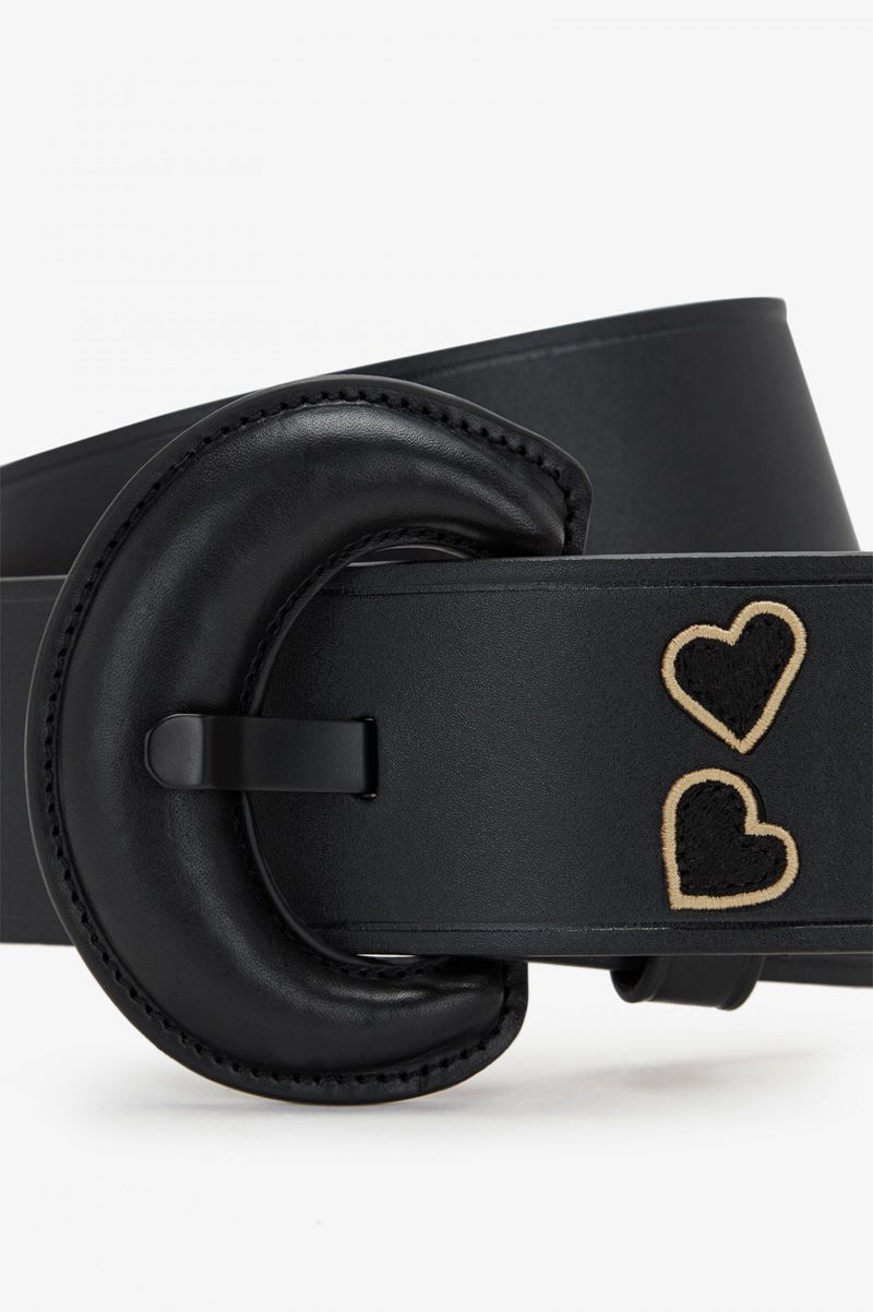 Women's Fred Perry BT3425 Belts Black | 5962147-AW