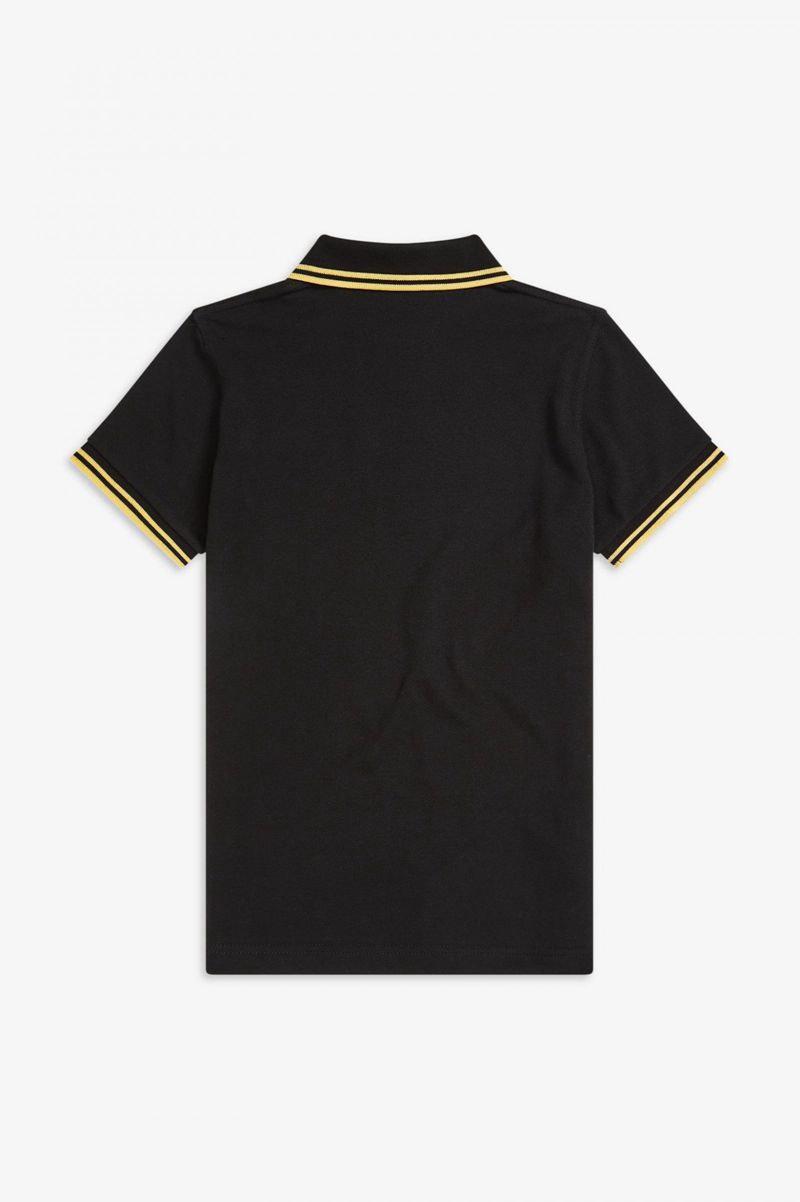 Women's Fred Perry G12 Polo Shirts Black | 8935204-AI