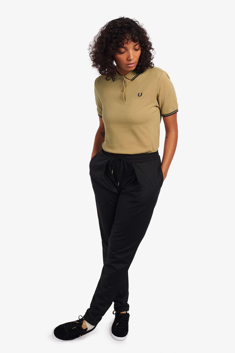 Women's Fred Perry G3600 Polo Shirts Grey | 9281065-BG