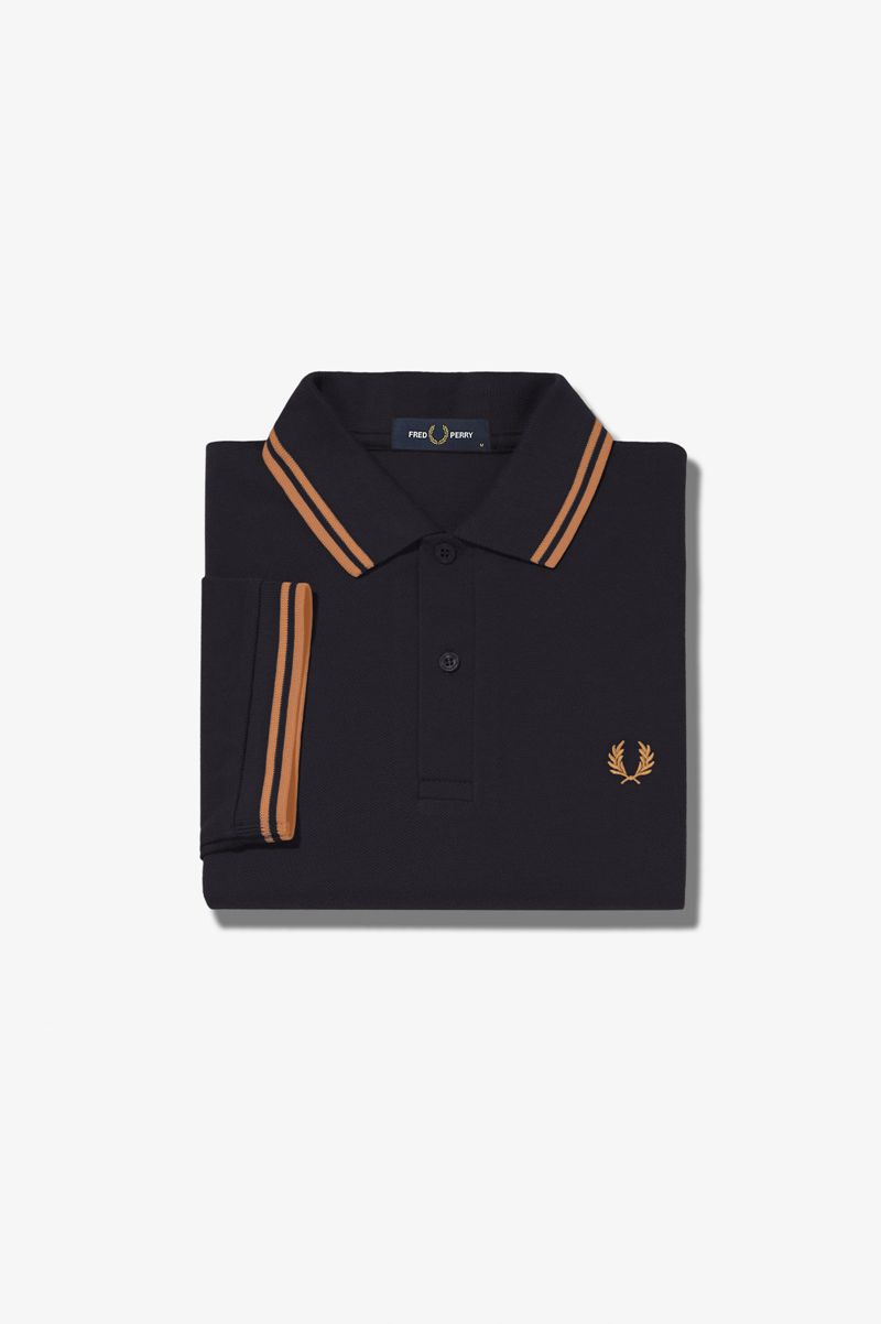 Women's Fred Perry G3600 Polo Shirts Navy | 7695128-PM