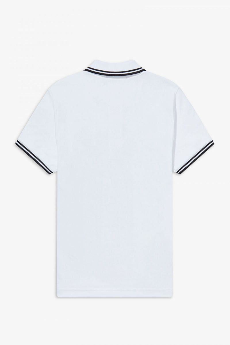 Women's Fred Perry G3600 Polo Shirts White | 2904153-FZ