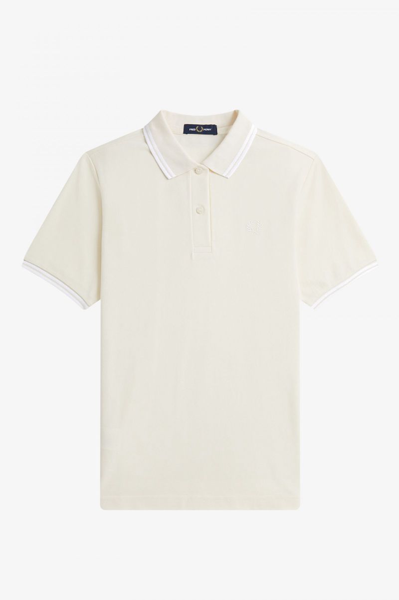 Women's Fred Perry G3600 Polo Shirts White | 6924185-YU