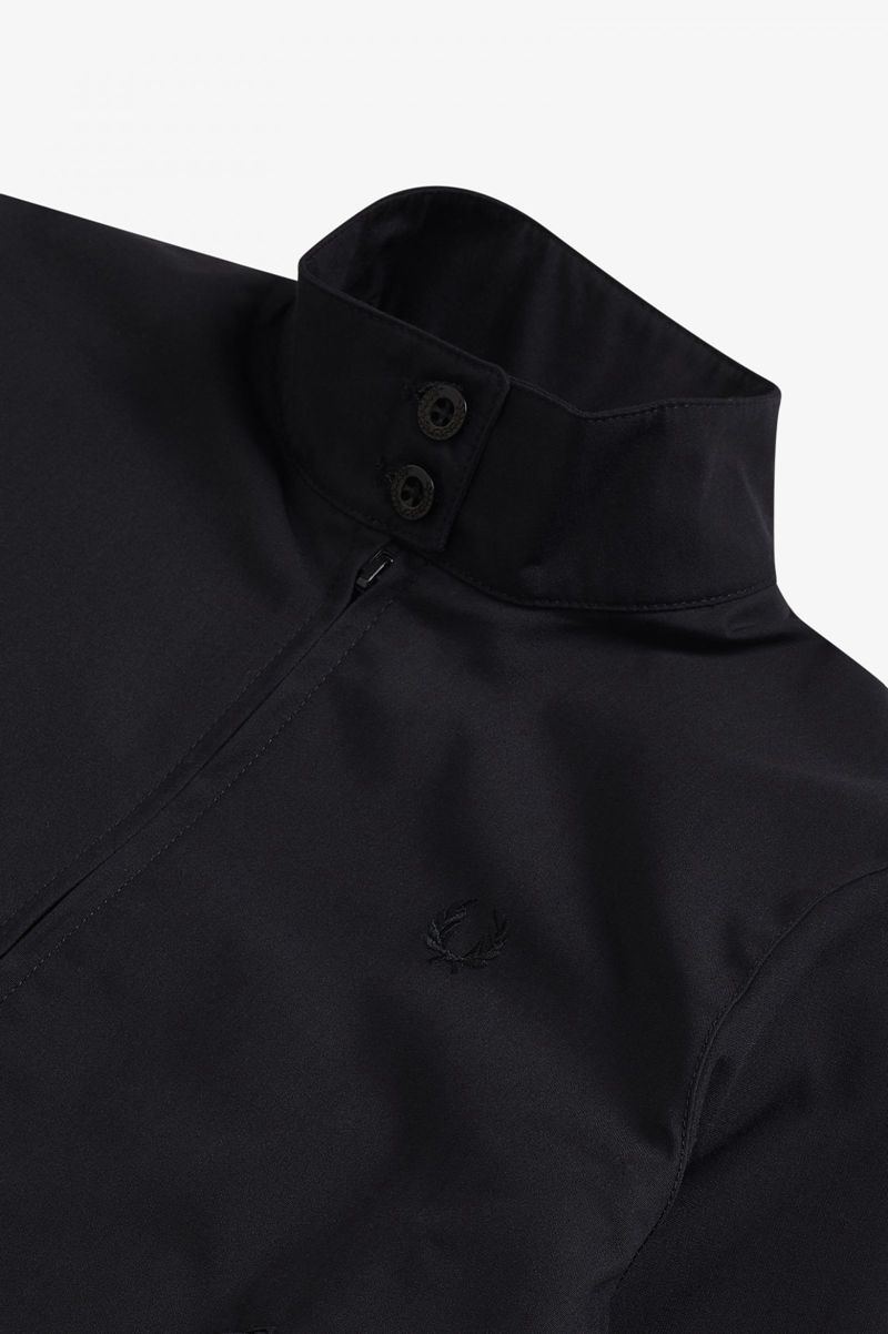 Women's Fred Perry J7412 Jackets Black | 3091562-IC