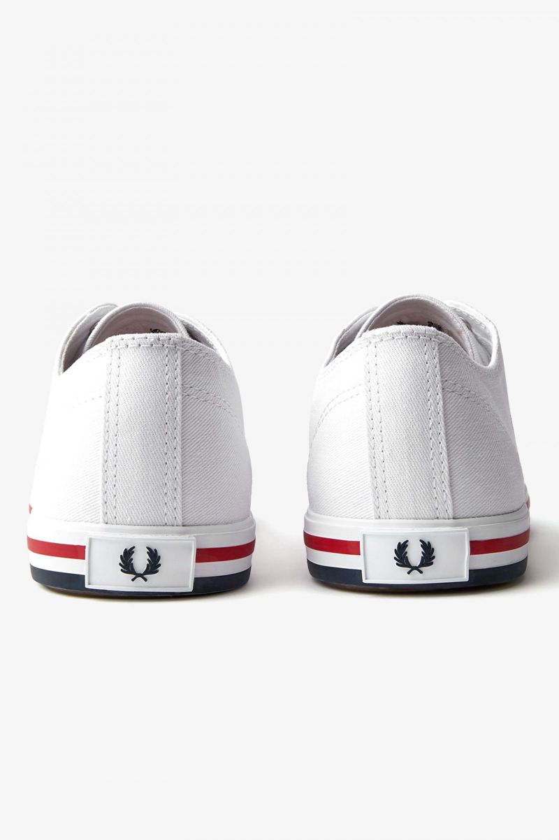 Women's Fred Perry Kingston Shoes White | 2035916-CZ