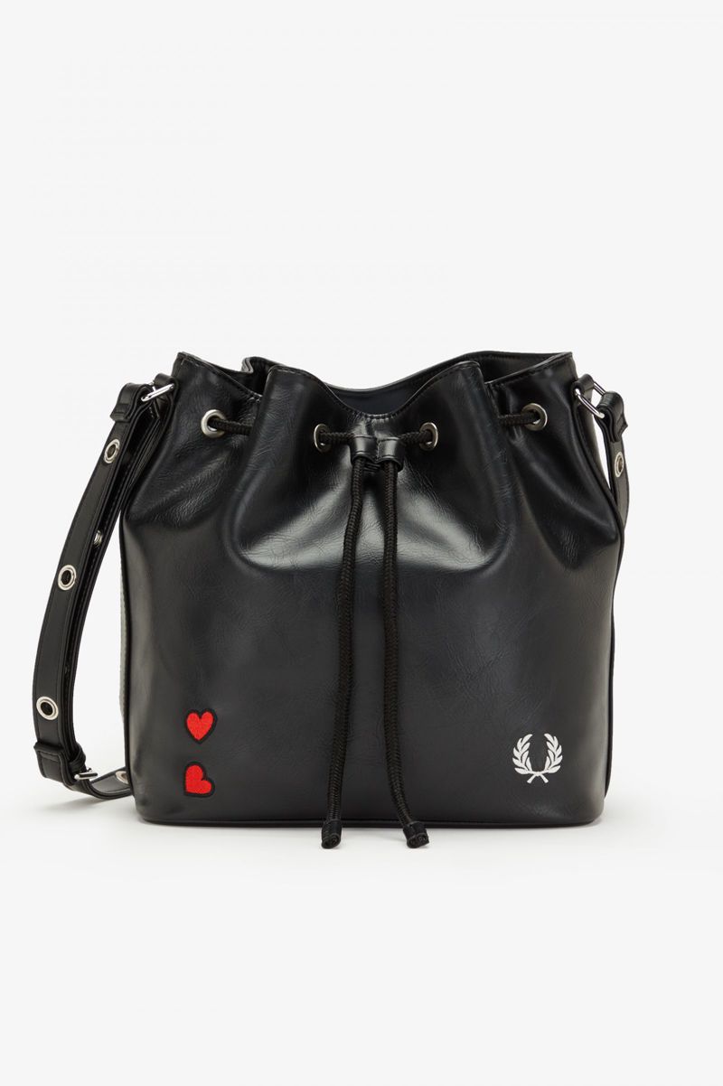 Women's Fred Perry L2249 Bags Black | 9765421-PS