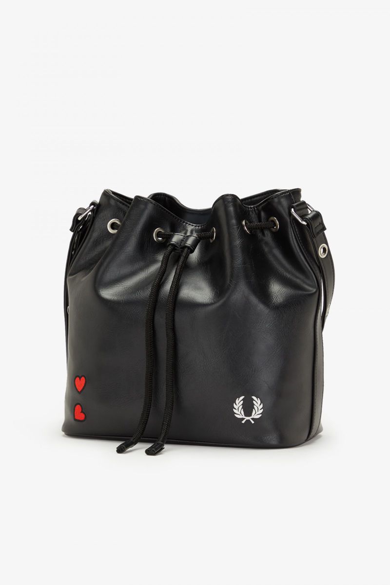 Women's Fred Perry L2249 Bags Black | 9765421-PS