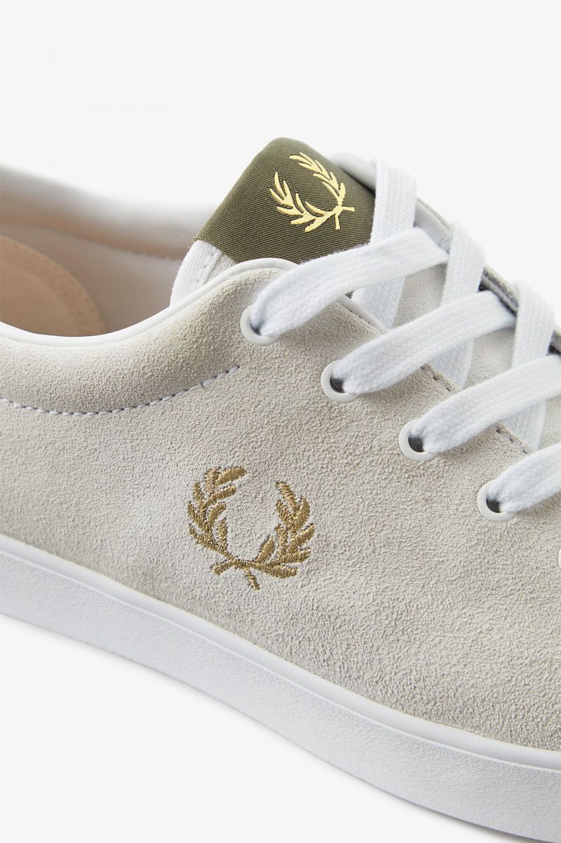 Women's Fred Perry Lottie Shoes White | 0568734-NC