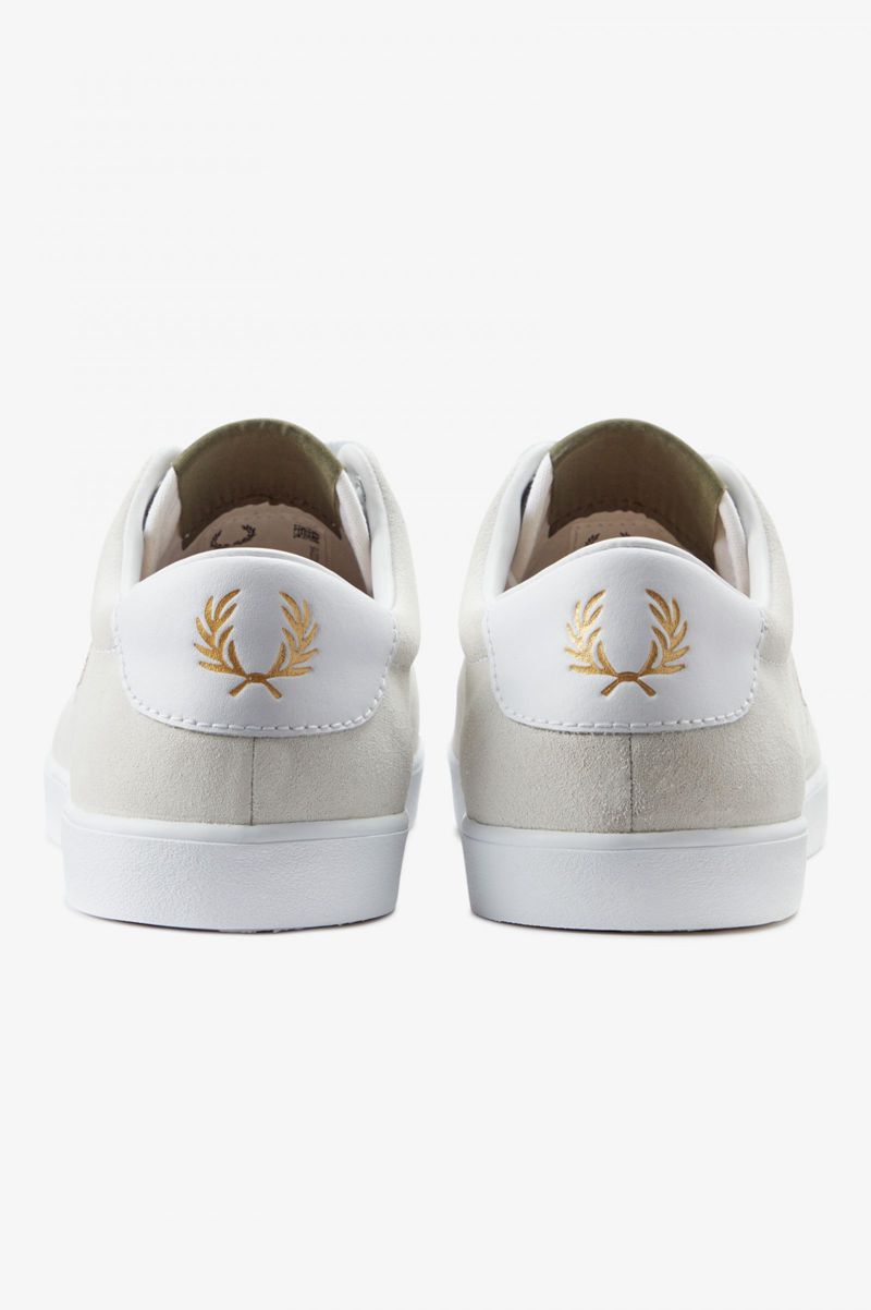 Women's Fred Perry Lottie Shoes White | 0568734-NC