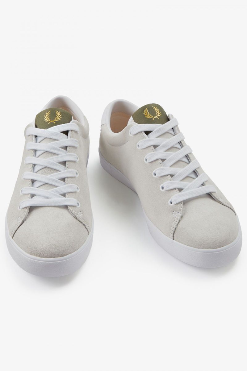 Women's Fred Perry Lottie Shoes White | 0568734-NC