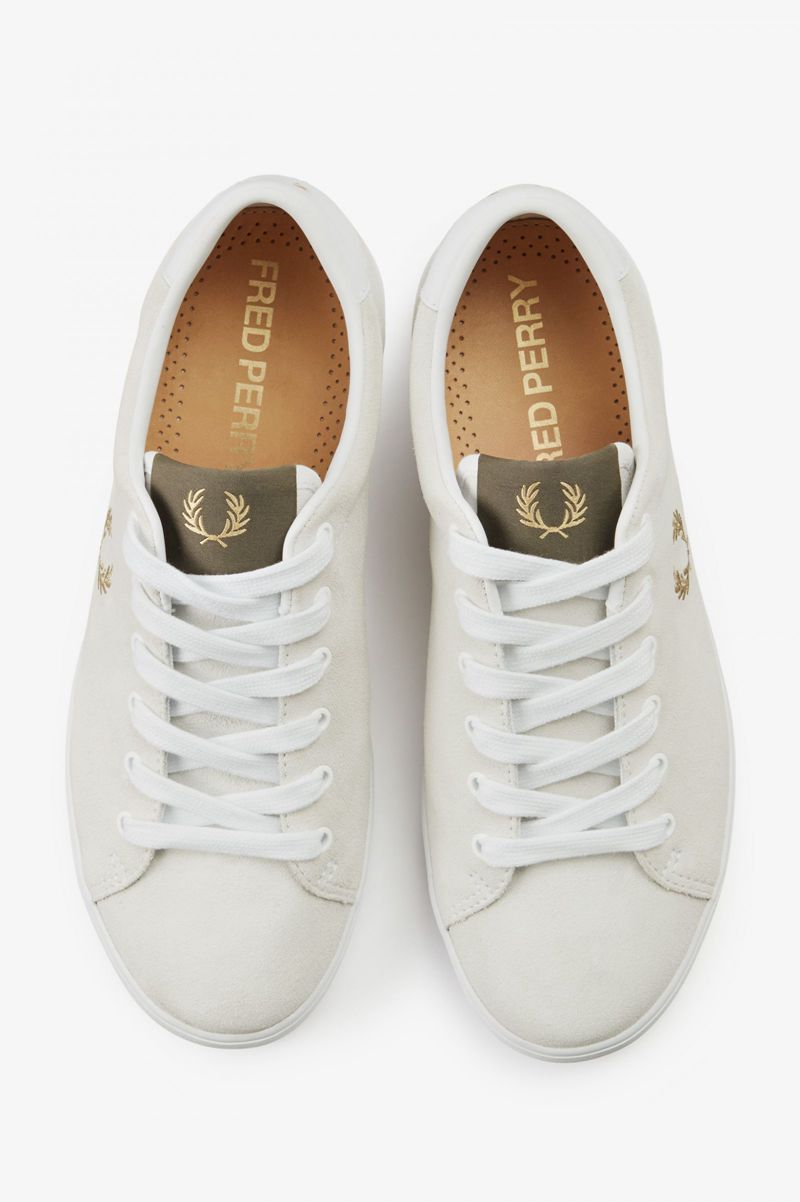 Women's Fred Perry Lottie Shoes White | 0568734-NC