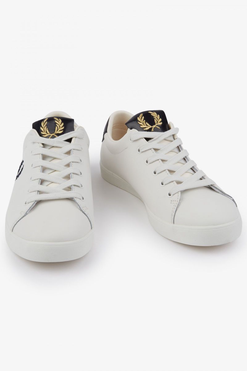 Women's Fred Perry Lottie Shoes White | 2687543-KQ