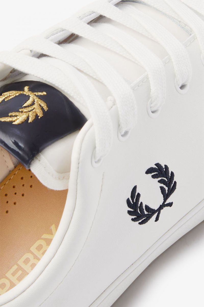 Women's Fred Perry Lottie Shoes White | 2687543-KQ