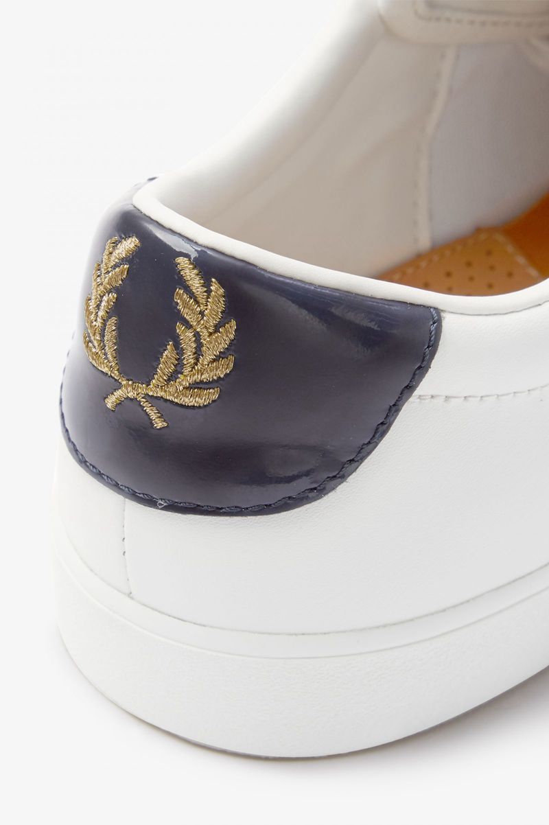 Women's Fred Perry Lottie Shoes White | 2687543-KQ