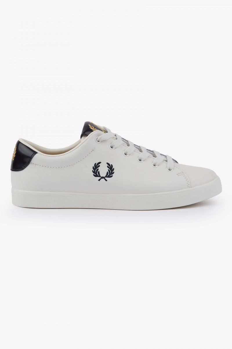 Women\'s Fred Perry Lottie Shoes White | 2687543-KQ