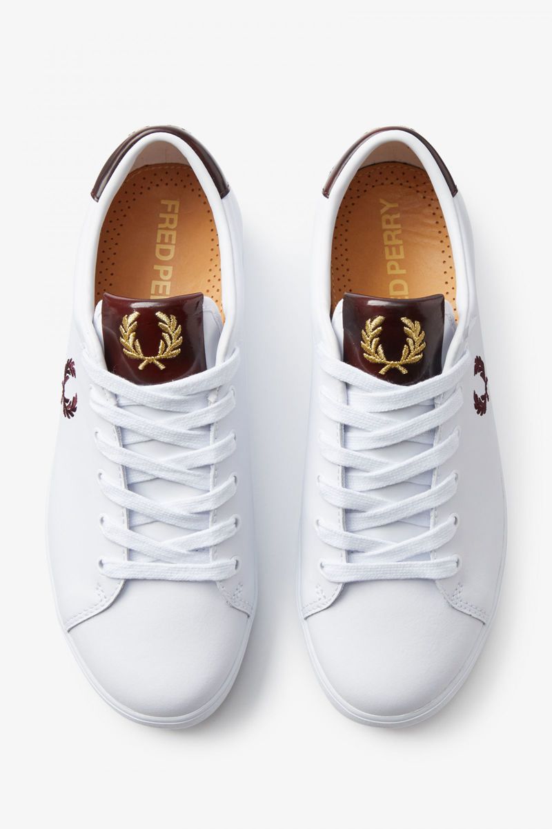 Women's Fred Perry Lottie Shoes White | 5019432-YL