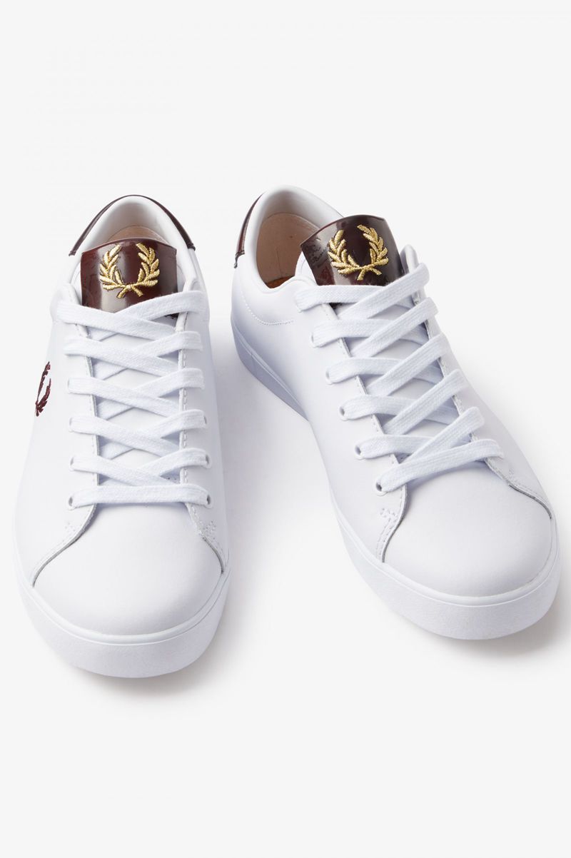 Women's Fred Perry Lottie Shoes White | 5019432-YL