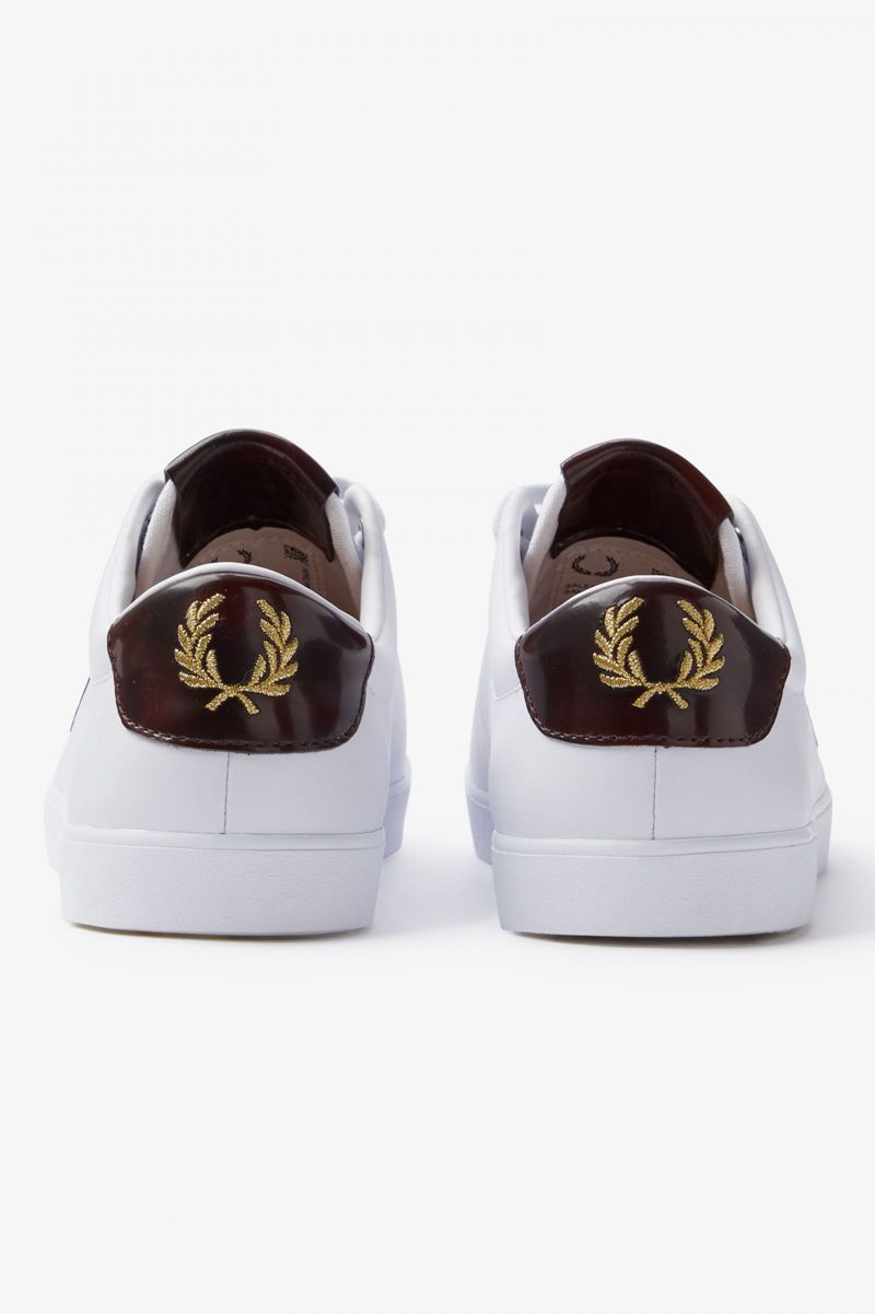 Women's Fred Perry Lottie Shoes White | 5019432-YL