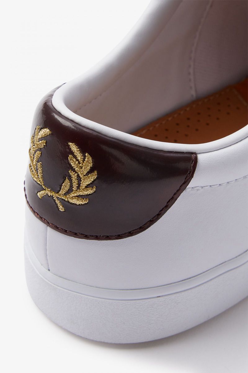 Women's Fred Perry Lottie Shoes White | 5019432-YL