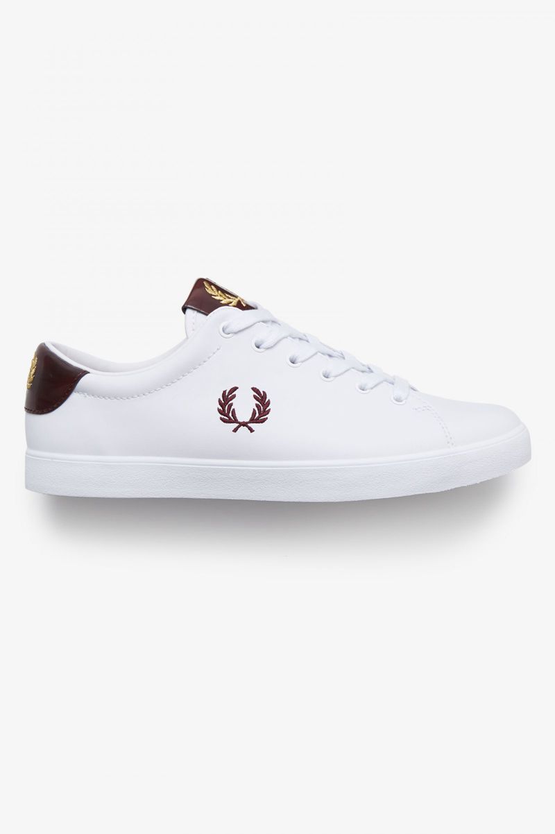 Women\'s Fred Perry Lottie Shoes White | 5019432-YL