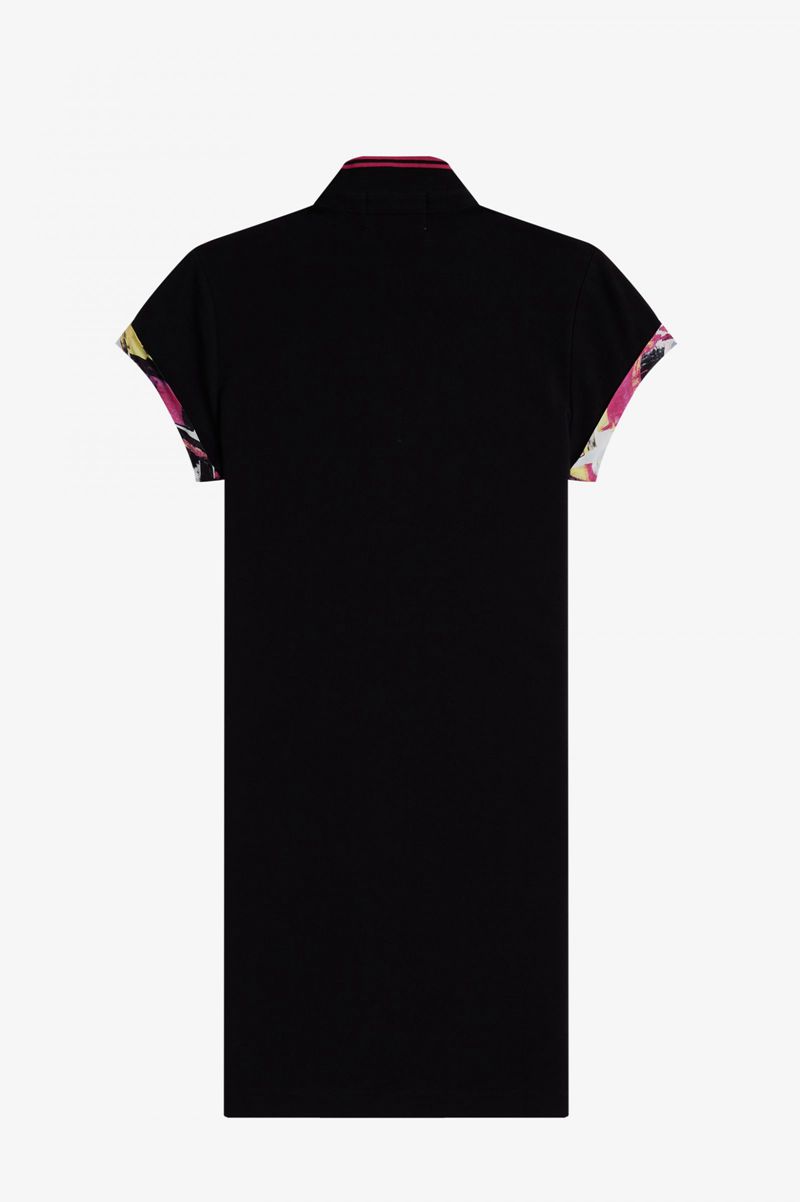 Women's Fred Perry SD3002 Dresses Black | 6254380-AL