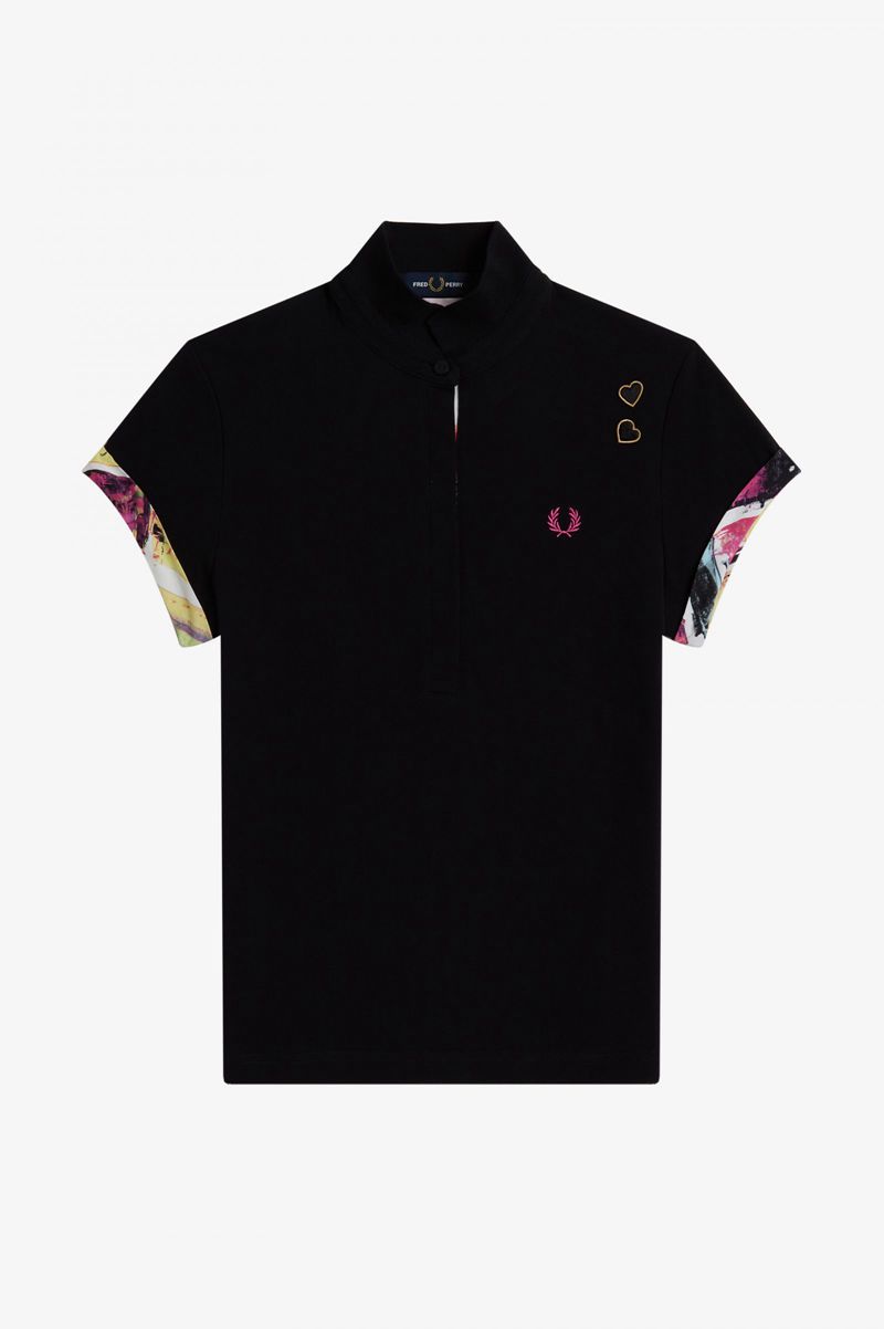 Women's Fred Perry SG3000 Polo Shirts Black | 2603187-PI