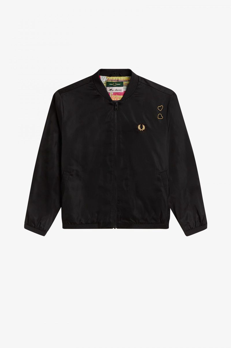 Women's Fred Perry SJ3006 Jackets Black | 1702834-ML