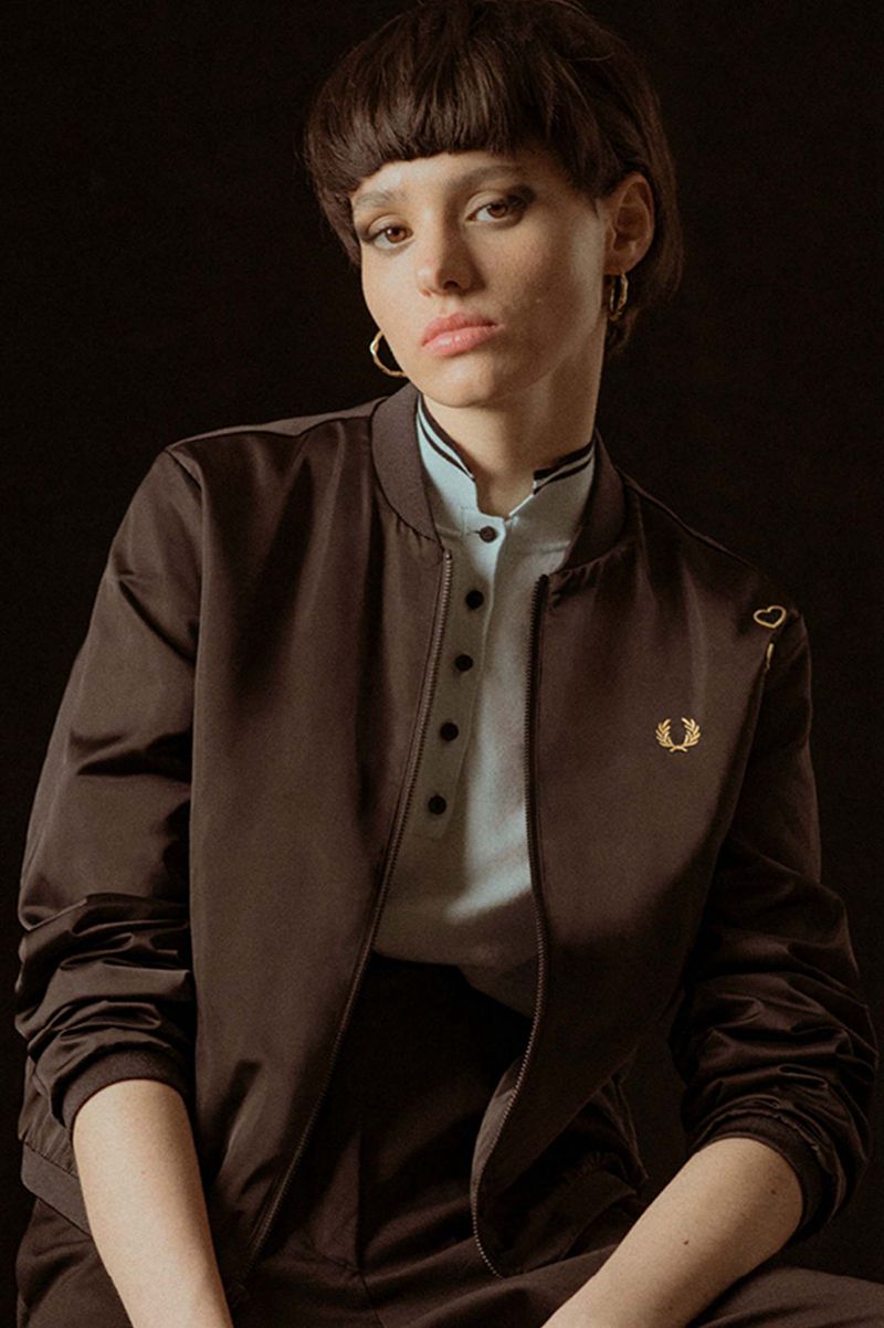 Women's Fred Perry SJ3006 Jackets Black | 1702834-ML