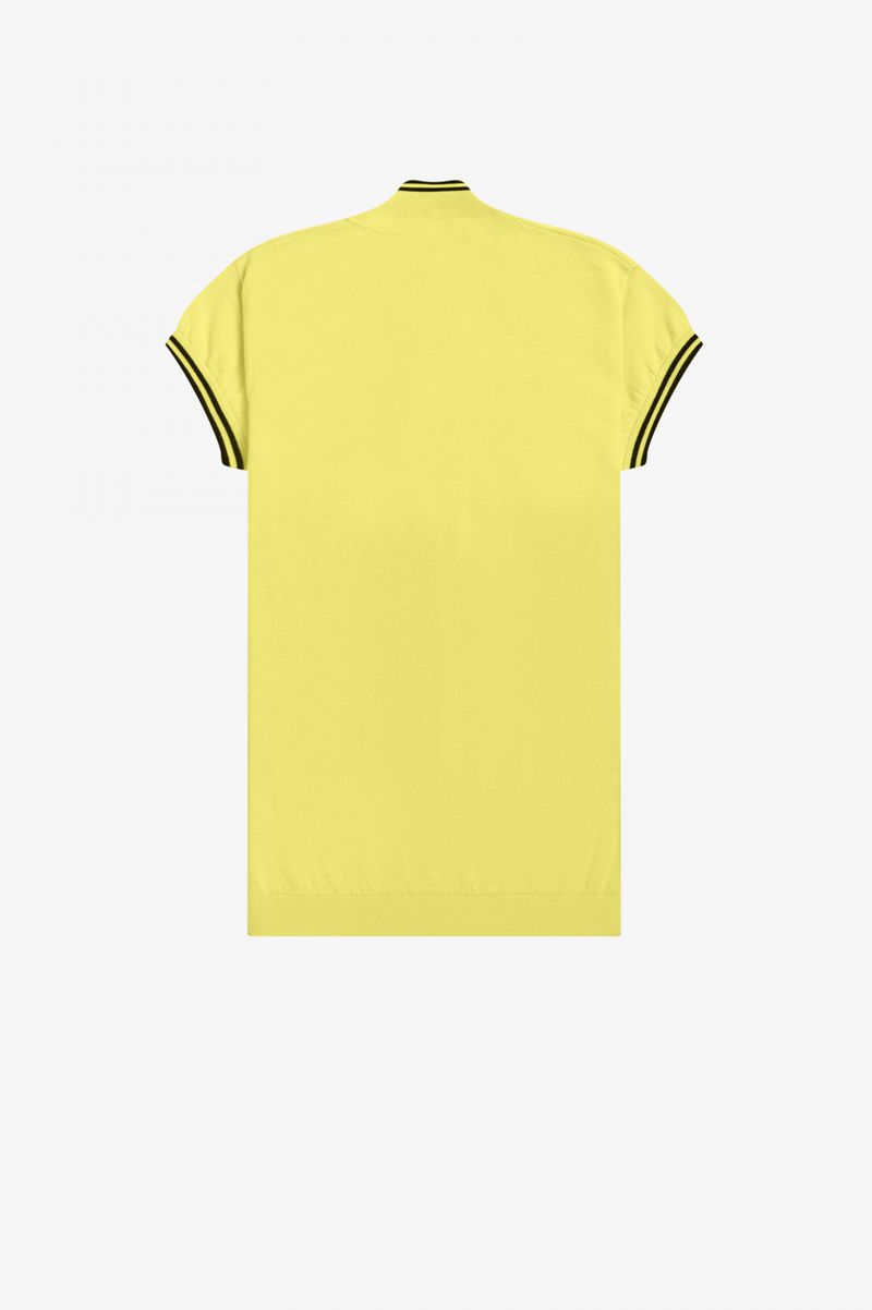 Women's Fred Perry SK3004 Knitwear Yellow | 2571460-LN