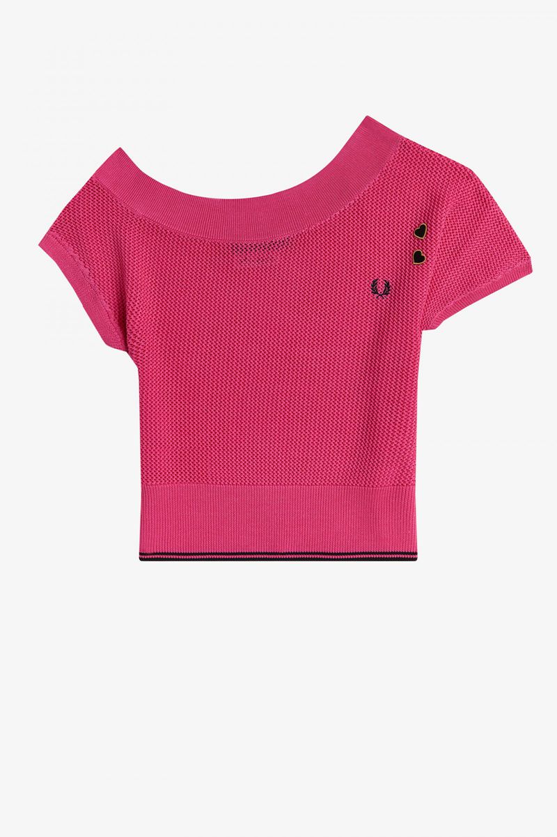 Women's Fred Perry SK3017 Knitwear Red | 3874296-XR