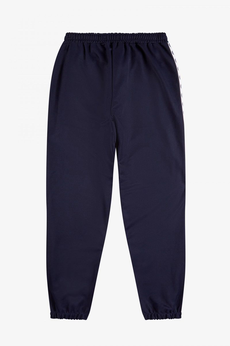 Women's Fred Perry Taped Track Pants Dark Grey Blue | 0247369-PD